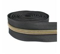 Molla di Compressione 2pc 2-10M 3# 5 Cerniere in nylon Nastro in borsa Zaino Cursore Cerniera Cappotto Giacca Zip Tira Kit di riparazione Accessori for cucire fai da te(Color 6,2Meters,Color-03)