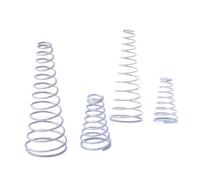 molla di compressione a forma di cono 1/3/5/10/20 pz Torre Molla 304 Molle di Compressione Coniche In Acciaio Inox Diametro del Filo 0.4mm/0.5mm/0.7mm Pressione Conica(0.5x4 I 8x8-5,10Pcs)