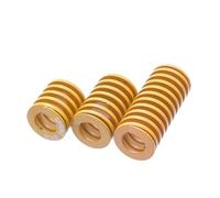 Molla di compressione gialla for impieghi gravosi - Diametro esterno 8 mm-50 mm, Diametro interno 4 mm-25 mm, Lunghezza 15 mm-300 mm, Molle rigide personalizzabili(50x25x100mm)