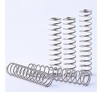 Molla di compressione in acciaio inossidabile 304 da 0,8x13 mm, diametro del filo da 0,8 mm, diametro esterno da 13 mm, lunghezza libera da 10 a 50 mm, 10 pezzi(Length 15mm)
