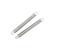 Molla di estensione, 2 pezzi 0,8 mm di diametro del filo, 8 mm di diametro esterno, 70-300 mm di lunghezza 304 in acciaio inossidabile Anello di espansione Molla di tensione Gancio di espansione(90mm)