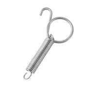 Molla di estensione, N/A 4 pezzi Gancio a molla for porta gabbia Ganci a molla in metallo Robusto fissaggio a tensione Molla multiuso Argento(8.2cm)