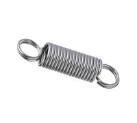 Molla di tensione a doppio gancio, 2 pezzo di molla di estensione in acciaio inossidabile 304 con gancio ad anello, 0.5 mm x 6 mm x 150 mm