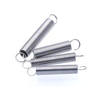 Molla di tensione a doppio gancio in acciaio inox 304, per riparazione di macchinari e utensili, 0,4 mm x 4 mm x 25 mm (lunghezza x larghezza x lunghezza), apertura ad anello singolo