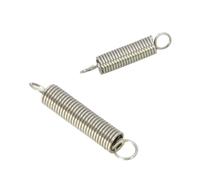 Molla di tensione in acciaio inossidabile da 10 pezzi/filo diametro 0,3 mm con molla di estensione a doppio gancio(25mm,4mm(OD))