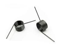 Molla di torsione, diametro del filo 0,7 mm, a forma di V, angolo ad anello Helicaltorsio, 60°, 90°, 120°, 180°, molla a spirale 65Mn, acciaio 10 pezzi (6,3 mm, 9 laps), 6,5 mm (10 pezzi), 0,7 mm (120