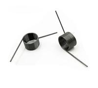 Molla di torsione, diametro del filo 2,5 mm, in acciaio a molla, piccola molla a torsione a forma di V, 60, 90, 120, 180 gradi, clip 3 rotondi, 6 rotondi, 10 pezzi (22,5 mm (9 laps), 14 mm (10 pezzi