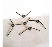Molla di torsione dritta, utensili a molla, molla elicoidale di torsione regolabile in acciaio metallico, diametro filo 1 mm * diametro esterno 7 mm * lunghezza gamba 45-90 mm, 10 pezzi, (dimensioni: