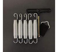 Molla elastica per trampolino (87, 100, 120,130,135, 140,147, 165,178mm) Molla sostitutiva per molla, accessori per trampolino, triangolo per trampolino)(140)