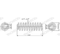 Molla elicoidale MONROE SP4534 per MAZDA CX-3 (DK) 1.5 2015-2018