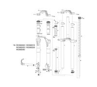 Molla a spirale rockshox media 72 81kg dominio dual crown boxxerrace rc team r2c2 2010 2017 rosso