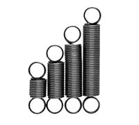 Molla estesa, diametro filo 1mm, diametro esterno 8mm, lunghezza libera 25mm Molla di tensione chiusa a doppio cerchio in acciaio per molle, 5pcs