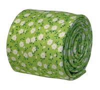 Molla Floreale Verde Uomo Cotone Cravatta Designer Lusso Classico By