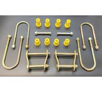 Molla Lamina Posteriore Catena + Bullone a U + Perno + Bush Kit Per Mitsubishi