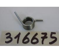 Molla pedana poggiapiede anteriore sx Front footrest spring Gilera Dakota 350