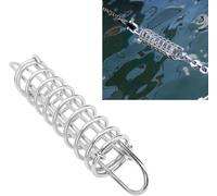 Molla per barca 270 mm (10,6 pollici), in acciaio inox 316 Mooring Spring, assorbimento degli urti e antiruggine, ammortizzatore di vibrazione Snubber molla per yacht, barca, barca a vela, sicurezza
