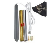 Molla per goffratura in lamina | Utensili per timbratura USB portatili, con 4 inserti e 2 rotoli di pellicola - Adatto per realizzare biglietti, lavori in pelle, artigianato, incisioni, bambini