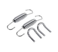 Molla per tubo di scarico moto, 2 pezzi Molle di scarico rotanti in acciaio inossidabile a resistenza superiore Molla per tubo di scarico
