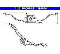 ATE Molla pinza freno 11.8116-0018.2 per Audi A8, Q5