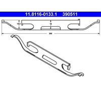 Molla, pinza freno ATE 11.8116-0133.1