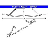 ATE 11.8116-0292.1 - Molla, Pinza Freno