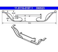 Molla, Pinza freno Assale anteriore per BMW 5 8
