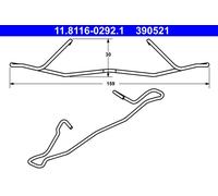 Molla, Pinza freno Assale anteriore per CHEVROLET OPEL SAAB VAUXHALL 9-3 9-5 900