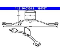 Molla, Pinza freno Assale anteriore per VOLVO S60 S80 XC70 XC90