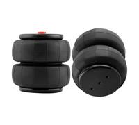 Molla Pneumatica Dell'ammortizzatore 2x Soffietti Sospensione Ad Aria Standard 2600Libbre Impieghi Gravosi 1/2"npt Porta Singola Per Ford Per F-150/F-250/F-350/F-450 Super Servizio