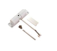 Molla resistente montata in superficie del chiudiporta regolabile automatico for porta nera esterna interna(Gray)