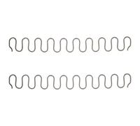 Molla Serpente per Divano 2 Pezzi, Acciaio 40x5x0,5cm | Ferro e Spring Steel, Taglio Uniforme, Estremità Piegate, per Sedute Auto e Riparazioni Fai da Te