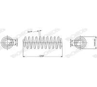 Molla sospensione Molla ad elica SP4425 MONROE per TESLA MODEL 3