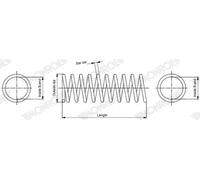 Molla sospensione Molla ad elica SP4428 MONROE per TESLA MODEL 3