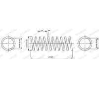Molla sospensione SP2344 MONROE per CITROËN PEUGEOT