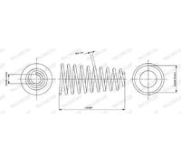 Molla sospensione SP2406 MONROE per FIAT DOBLO Cassone/Limousine spaziosa