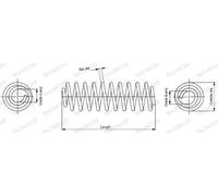 Molla sospensione SP3306 MONROE per OPEL VECTRA C GTS VECTRA C Familiare