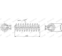 Molla sospensione SP3428 MONROE per AUDI A3 Sportback A3