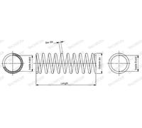 Molla sospensione SP3667 MONROE per NISSAN X-TRAIL I