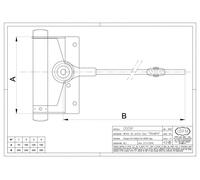 MOLLA SPINGIPORTA DA PORTA CHIUDIPORTA AUTOMATICO ACCIAIO ZINCATO IBFM 91