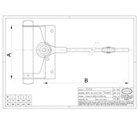 MOLLA SPINGIPORTA DA PORTA CHIUDIPORTA AUTOMATICO ACCIAIO ZINCATO IBFM 91