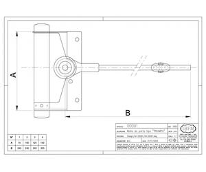 MOLLA SPINGIPORTA DA PORTA CHIUDIPORTA AUTOMATICO ACCIAIO ZINCATO IBFM 91
