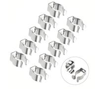 Molla Terry Clips Tool Rack, Morsetti di stoccaggio in acciaio al manganese | Queste dieci clip in spugna a molla in acciaio al manganese organizzano in modo efficiente gli strumenti per massimizzare lo