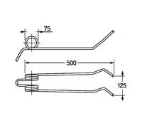 Molla TIPO Gaspardo AMA 92917 per erpice Seminatrice Maschio