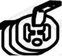 Molla tubo di scarico 80229 WALKER per SEAT VW SKODA