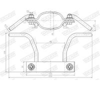 Molla tubo di scarico 80352 WALKER per VOLVO XC70 I Cross Country S60 I V70 II