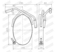 Molla tubo di scarico 80598 WALKER per CITROËN PEUGEOT