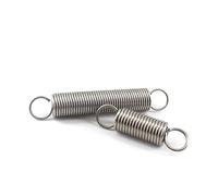 molle, 10 pezzi di molla compressa estesa, spessore 0,5 mm, piccola tensione a doppio gancio da 15 a 50(0.5x5x25mm)