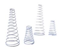 Molle a compressione coniche in acciaio inossidabile 304, molla a pressione conica, lunghezza 5-30 mm, 10 pezzi. Molle metalliche (dimensioni: 10 pezzi 0,6 x 6-10 x 12 mm)
