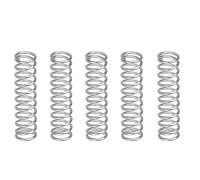 Molle a compressione, estensibili, Coil Compression Spring 2.0mm Wire Dia Stainless Steel Silver Pack Of 5 Multiple Sizes(2.0X29X70mm)