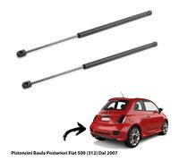 MOLLE A GAS PORTELLONE PISTONCINI BAULE COFANO POSTERIORE FIAT 500 312 DAL 2007